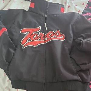 Kids Black and Red Puffer Jacket